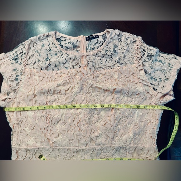 SHEIN Coral Lace cocktail dress - Picture 5 of 8